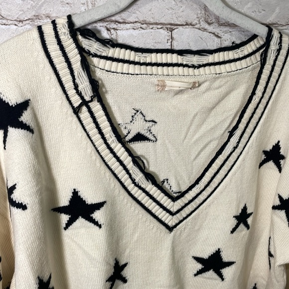 Altard State Sweater Small Stars Distressed - Picture 2 of 7